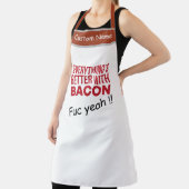 BBQグおもしろいリル ベーコンで万事調子がいい エプロン (インサイチュ)