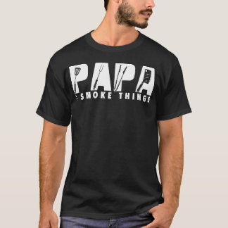 BBQグリリングパパミートラバーファーザーガール Tシャツ
