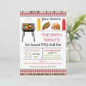 BBQグリルアウト招待状 招待状 (スタンド正面)