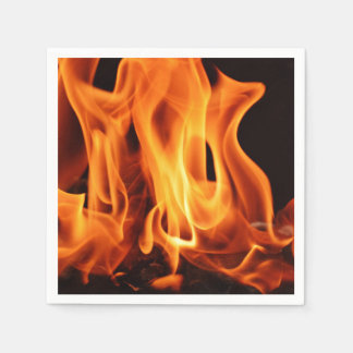 BBQグリルクックアウト炎 スタンダードカクテルナプキン