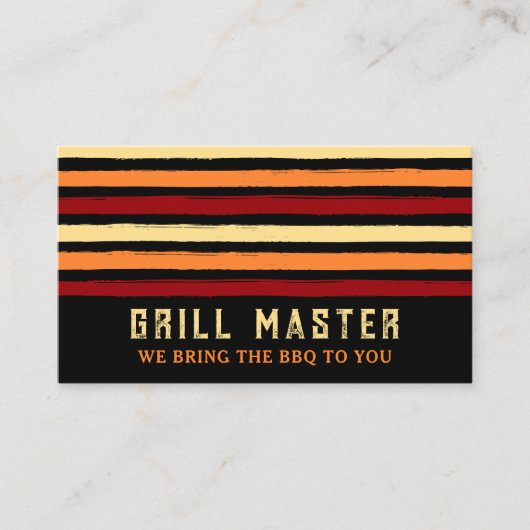 BBQグリルケータリング 名刺 (正面)