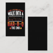 BBQグリルサマーバーベキュー豚の鶏肉牛 名刺 (正面/裏面)