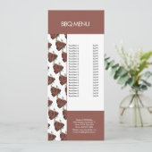 BBQグリルステーキモダンレストランメニュー メニュー (スタンド正面)