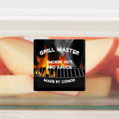 BBQグリルソーススモキンホットスクエアラベル ラベル (貼付)