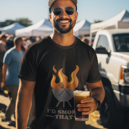 BBQグリルツールフォントデザイン Tシャツ