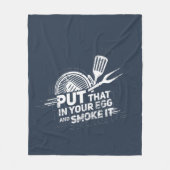 BBQグリルマスターアウトドア料理 フリースブランケット (正面)