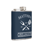 BBQグリルマスター最高のパーソナライズされたパパ父の フラスク (右)