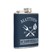 BBQグリルマスター最高のパーソナライズされたパパ父の フラスク (右)