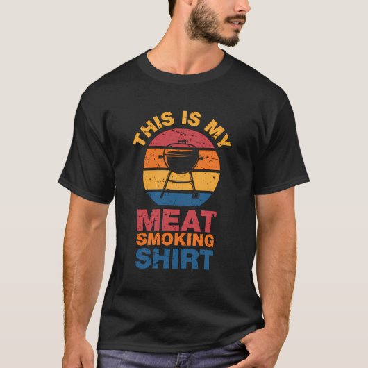 Bbqグリルレトロスモカーアクセサリーギフト男性へB Tシャツ (正面)