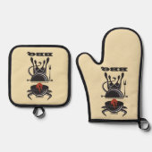 BBQグリル 鍋つかみ&鍋敷きセット (正面)