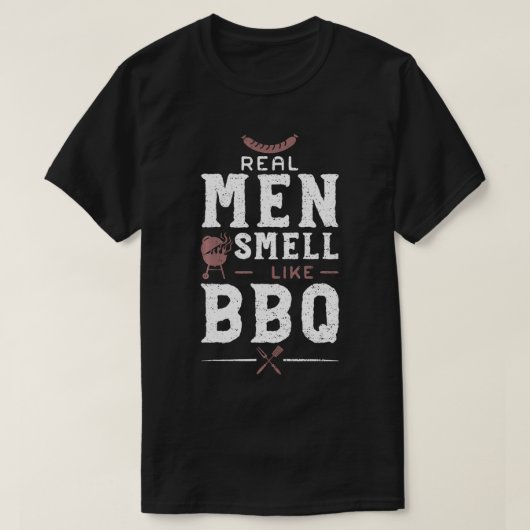 BBQグ実在リリングのような男の匂い Tシャツ (デザイン正面)