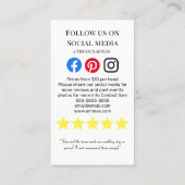 BBQケータリングの豚ロースト結婚イベントの資金集め 名刺 (裏面)