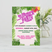 BBQサマーバッシュ招待状 招待状 (スタンド正面)