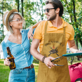 BBQサンダルパパの夏おもしろい! |メンズエプロン エプロン