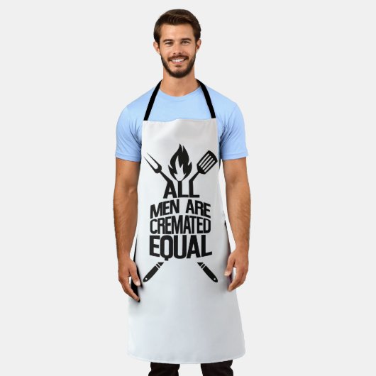 BBQシェフの歓喜 エプロン (着用した状態)