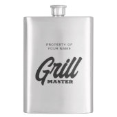 BBQシェフカスタムのためのグリルマスターのドリンクのフラスコ フラスク (正面)