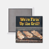 BBQステーキオンザグリル マグネット (正面/裏面)