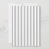 BBQストライプの RSVPを結婚行うリハーサルディナー 招待状 (裏面)