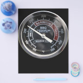 BBQスモカー225度温度ゲージ完璧 チラシ (シングル)