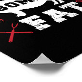 BBQスモーカーいくつかの脂肪のフィットネストレーニング ポスター (角)