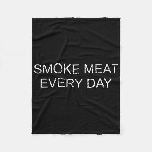 Bbqスモーカーアクセサリーおもしろいピットマスターパパグリル フリースブランケット (正面)