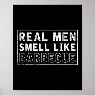 BbqスモークおもしろいミートグリルBbqシェフギフトバーベキュー ポスター
