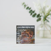 BBQスモークミートケータリング スクエア名刺 (スタンド正面)