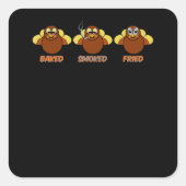 BBQスモーク焼いたフリートーク スクエアシール (正面)