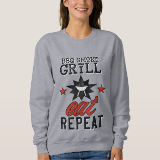BBQスモーク素朴グリル食べリポート スウェットシャツ
