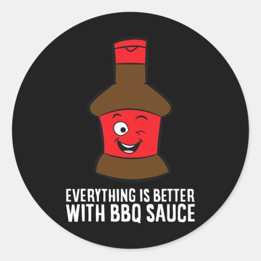 Bbqソースですべて良い ラウンドシール (正面)