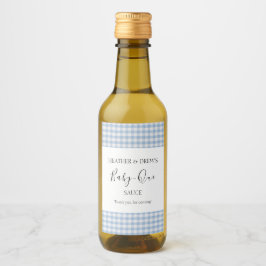 BBQソースカスタムベビーシャワーバーベキューボーイブルー ワインラベル