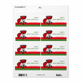 BBQソース瓶ラベル ラベル (フルシート)