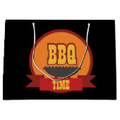 BBQタイクールムパーティーワードアートラージ抱き枕 ラージペーパーバッグ (正面)