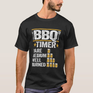 BBQタイマグリリングバーベキュー喫煙肉おもしろい豚 Tシャツ