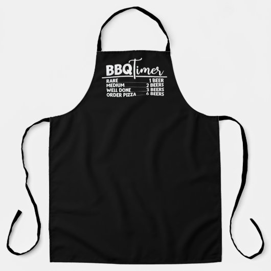 BBQタイマグリルユーモア黒 エプロン (正面)