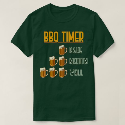 BBQタイマービール Tシャツ (デザイン正面)