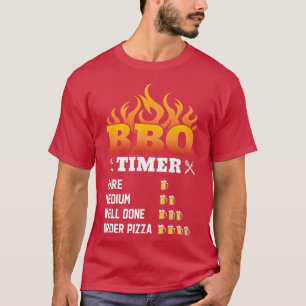 BBQタイマーレアミディアムウェルオーダーピザグリリ Tシャツ