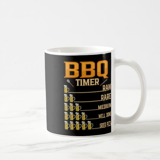 Bbqタイマー生レアメディアウェル焼き愛好家 コーヒーマグカップ (右)