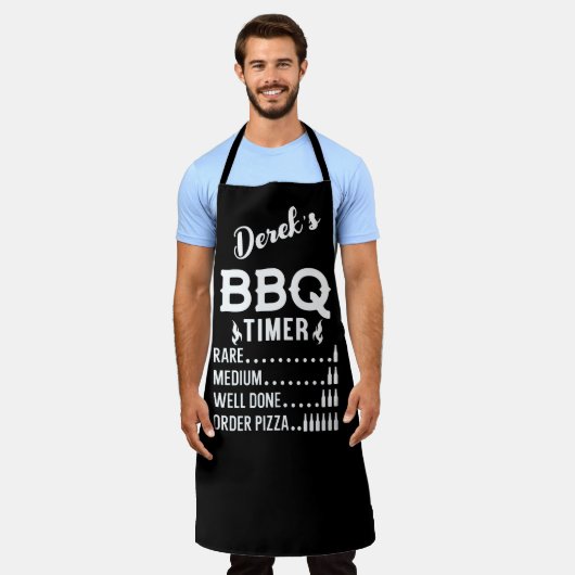 BBQタイマー エプロン (着用した状態)