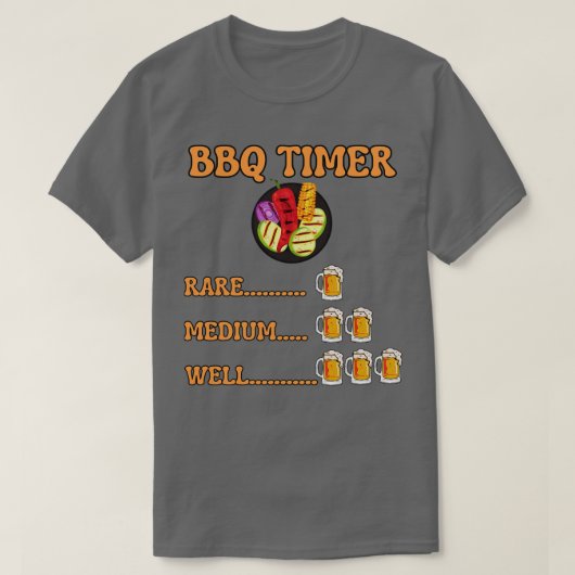 bbqタイマー tシャツ (デザイン正面)