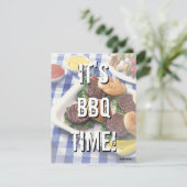 BBQタイムの夏バーベキュー 招待状 (スタンド正面)