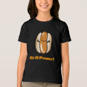 BBQタイムホットドおもしろいッグ漫画 トライブレンドＴシャツ (正面)