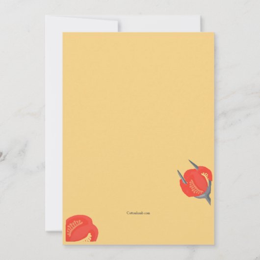 BBQタイム招待状 招待状 (裏面)