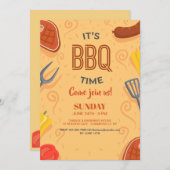 BBQタイム招待状 招待状 (正面/裏面)
