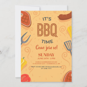BBQタイム招待状 招待状