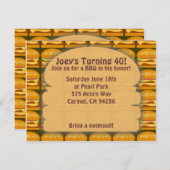 BBQタイム·スタイル! 招待状 (正面/裏面)