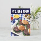 BBQタイム、夏のバーベキュークックアウト 招待状 (スタンド正面)