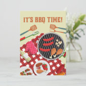 BBQタイム、夏のバーベキュークックアウト 招待状 (スタンド正面)