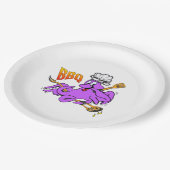 BBQタコのお客様紙プレート ペーパープレート (アングル)