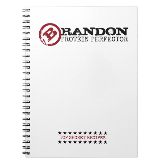 BBQタンパク質おもしろいの完全性器「Top Secret」レシピ ノートブック (正面)